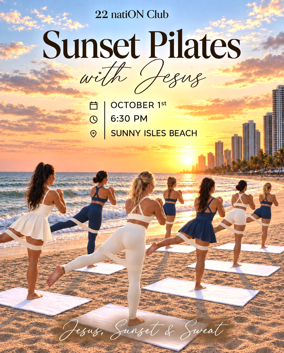 Sunset Pilates with Jesus